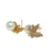 Hk 889 Rose gold plated Ear tops pearls