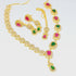 Hnk 7284 Gold plated Necklace Set