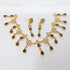 Hnk 7005 Gold plated necklace set (black)