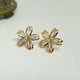 Hk 870 Rose gold plated Earings(W)