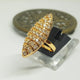 Hb 1454 Zircon Rose gold plated Ring