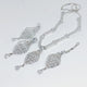 Hnk 7249 Silver plated Necklace set