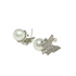 Hk 893 Silver plated Ear tops pearls