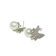 Hk 893 Silver plated Ear tops pearls