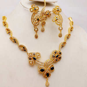 Hnk 7209 Gold plated Necklace set