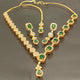 Hnk 7276 Gold plated Necklace Set