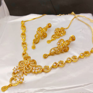 Hnk 7281 Gold plated Necklace Set
