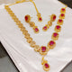 Hnk 7289 Gold plated Necklace Set