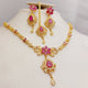 Hnk 7292 Gold plated Necklace Set